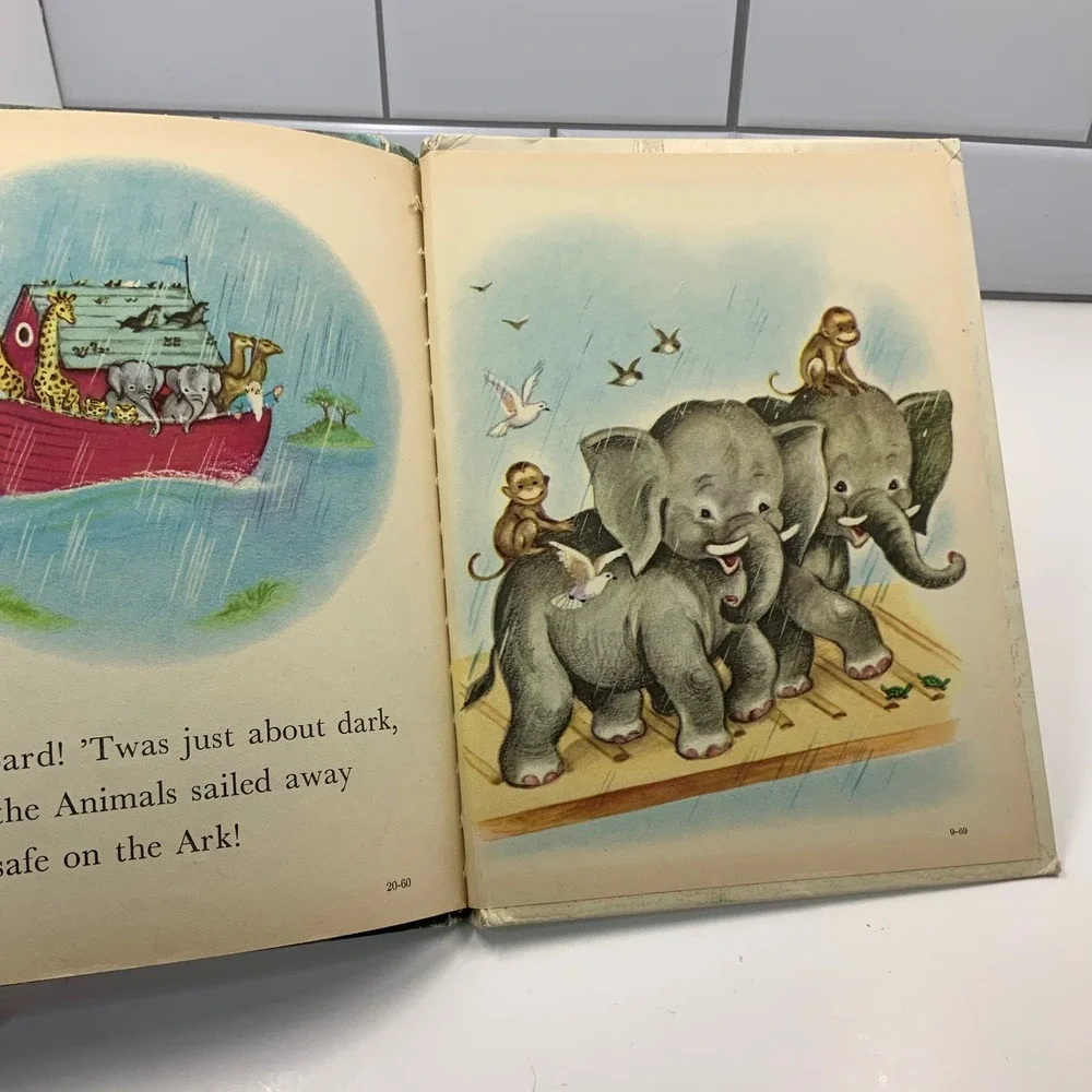 Vintage 1951 Noah's Ark Rand McNally‎ Tip-Top Elf Book Dorothy Bell Briggs 8648